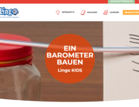 Lingo Kids: Ein Barometer bauen Seitenvorschau lingonetz.de