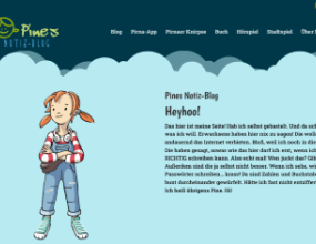 Pines Notiz-Blog: Kunstprojekt einer Grundschule in Pirna Seitenvorschau pine-pirna.de