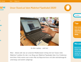 Radiofüchse: Mittendrin beim Mädchen*Spektakel! Seitenvorschau radiofuechse.de