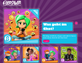 Scroller: Das Medienmagazin für Kinder Seitenvorschau scroller.de
