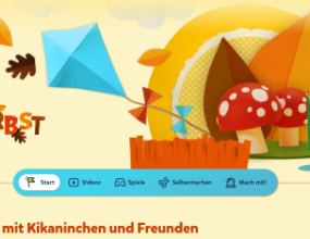KiKANiNCHEN: Bunte Herbstideen Seitenvorschau kika.de/kikaninchen