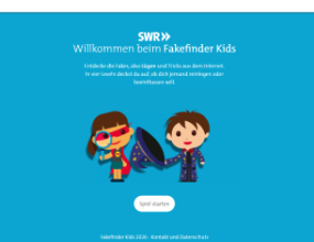 SWR Fakefinder Kids: Fakes entlarven Seitenvorschau kids.swrfakefinder.de