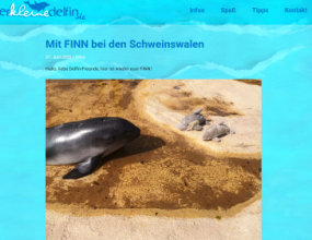 Mehr zu Schweinswalen auf derkleinedelfin.de erfahren Seitenvorschau derkleinedelfin.de