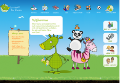 Screenshot Kinderseite Lernspaß für Kinder