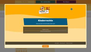 Screenshot der Kinderseite Internet-ABC