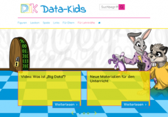 Screenshot der Kinderseite Data-kids.de