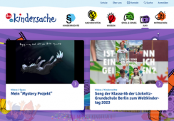 Screenshot vom Videobereich Juki der Kinderseite Kindersache.de