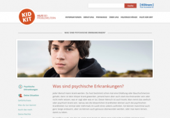 Screenshot Kidkit.de mit einem Jungen-Gesicht