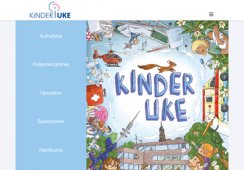 Screenshot der Kinderseite Kinder UKE Hamburg