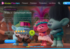 Screenshot der Kinderseite Kinderfilmwelt