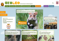 Screenshot der Kinderseite Oekoleo